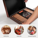 Fun Memories Black Walnut Cutting Board for Kitchen with Concealed Handles, Reversible Wood Butcher Block Cutting Board Carving Board with Juice Groove, Per 17 x 11 Inches (Gift Box) Fun Memories