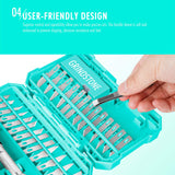 FantastiCAR 29pcs Craft Knife, Precision Cutter Hobby Knife Blades Set for Art Work, Scrapbooking, Stencil, Architecture Modeling, Wood Leather Working (Aqua Blue) FantastiCAR