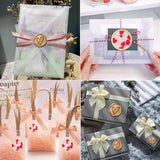 WASOHLING Wax Seal Kit - 24 Color Wax Beads (600pcs), Love Heart Stamps, Electric Warmer, Metallic Pen, Envelopes Sealing Kit for Wedding Invitations WASOHLING