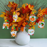 Winlyn 24 Sets Fall Craft Kits DIY Fall Gnome Ornaments Decorations Art Sets Fall Leaf Pumpkin Sunflower Foam Stickers Arts and Crafts for Kids Autumn Halloween Thanksgiving Activity Art Project Winlyn