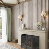 VEELIKE Grey Wooden Slats Peel and Stick Wallpaper Wood Contact Paper for Walls Kitchen Cabinets 15.7''x354'' Waterproof Self Adhesive Slats Wood Panel Vinyl Wallpaper for Bedroom Wall Décor Farmhouse VEELIKE