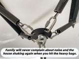 shikoyi Heavy Bag Hanger Noise and Vibration Dampening Design Ceiling or Open Floor Joist Mount for Heavy Punching Bags up to 140 LBS shikoyi