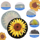 MIAOLLUN Hummingbird Flower Latch Hook Kits for Adults Kids, DIY Bird Pre-Printed Canvas Rug Cushion Making Craft Embroidery Crochet Yarn Kit 52X38cm MIAOLLUN