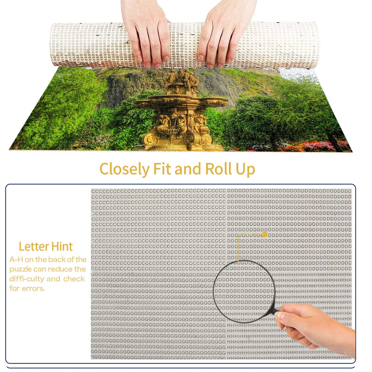 Jigsaw Puzzle 1000 Piece Edinburgh Castle Scotland Fountain Classic Puzzle DIY Kit Wooden Toy Unique Gift Home Decor Buhoet