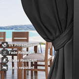 12'x 20 Gazebo Curtains Outdoor Waterproof with Hanging Rings, 4-Panel Double Zipper Sidewalls Universal Replacement Privacy Curtain, Outdoor Gazebo Curtains for Patio, Backyard(Curtains Only) Snubbull