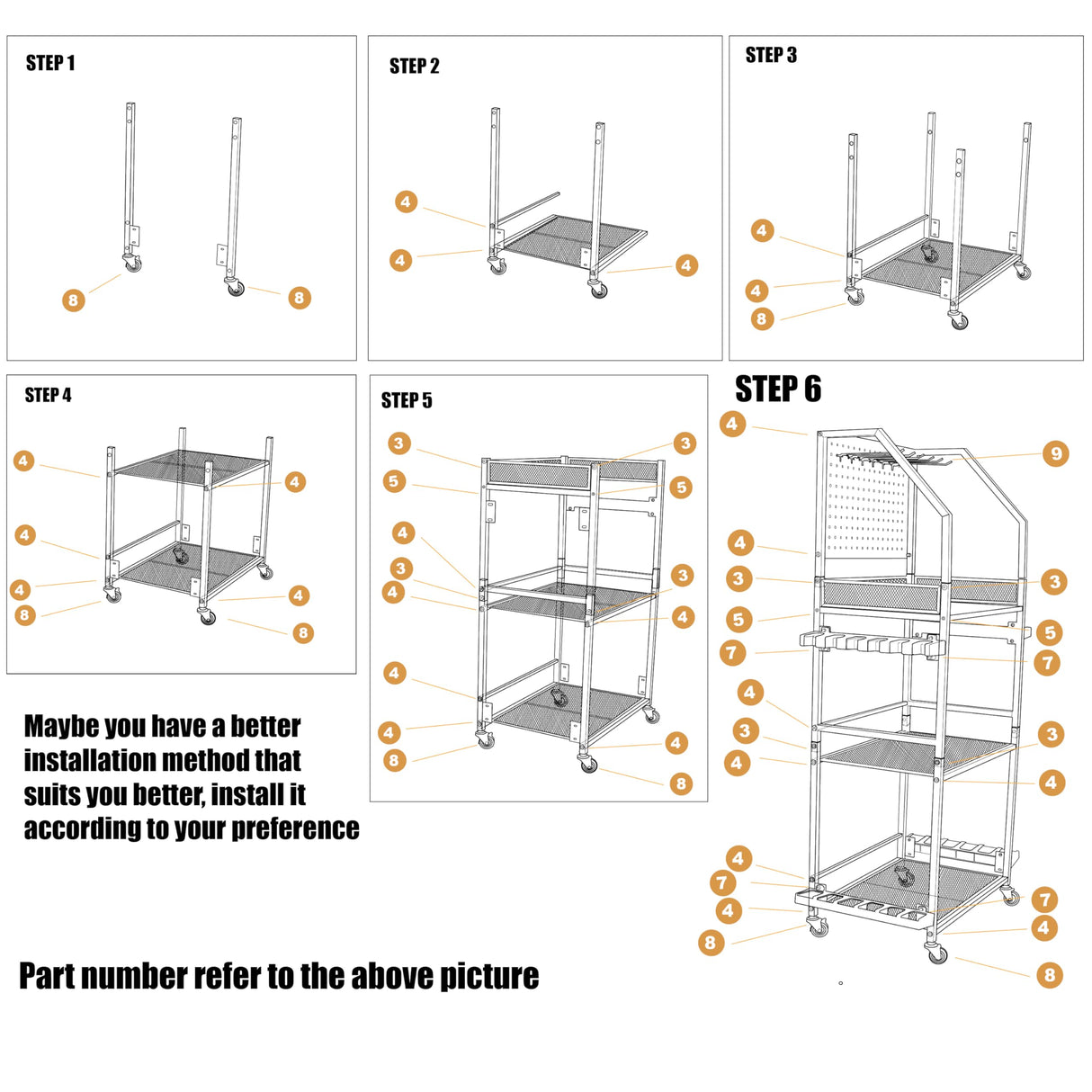 AQNTQCN Fishing Rod Holders for Garage, Fishing Pole Holders, 3-Tier Fishing Pole Rack Holds 12 Rods with Wheels for Garage, Basement or Indoor, For Fishing Rod Tackle Box Storage AQNTQCN