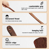 Wood Spatula Set for Cooking, 3Pcs Kitchen Utensils Set for Nonstick Cookware Wooden Cooking Utensils with Fried Spatula, Slotted Spatula, Solid Turner Cooking Utensils Kitchen Tools Nuloofen