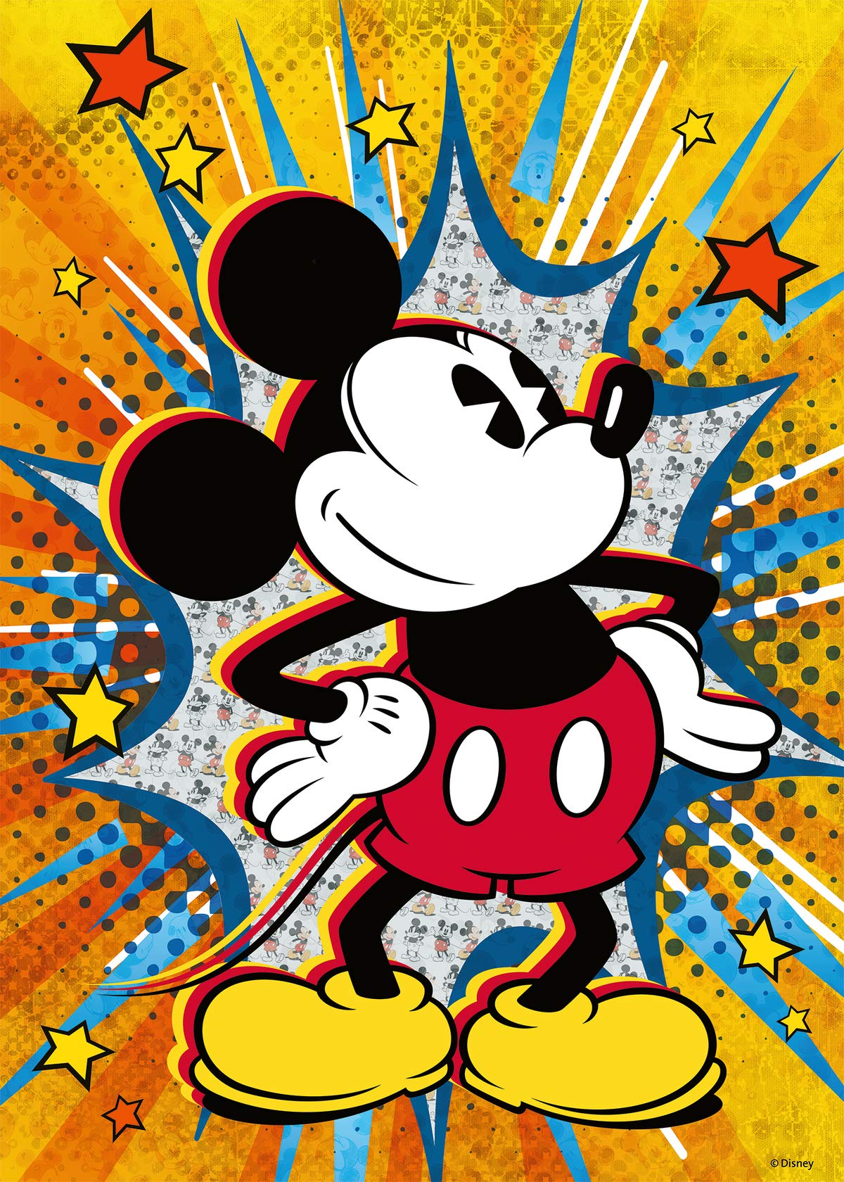 Ravensburger Retro Mickey Mouse 1000 Piece Jigsaw Puzzle for Adults - Every Piece is Unique, Softclick Technology Means Pieces Fit Together Perfectly Ravensburger