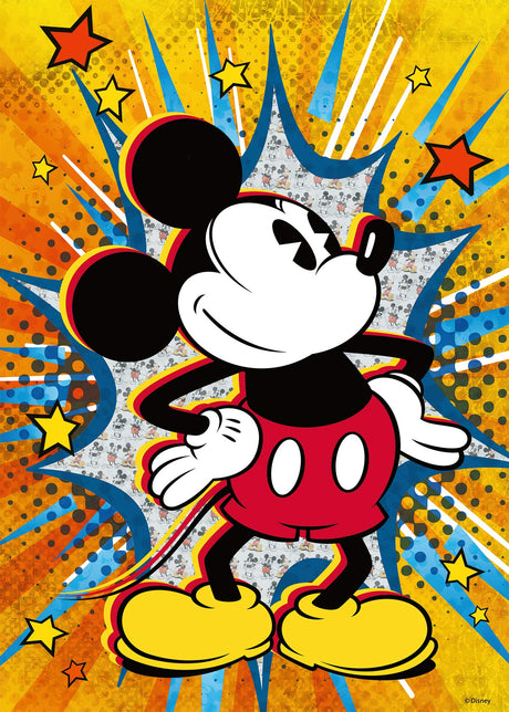 Ravensburger Retro Mickey Mouse 1000 Piece Jigsaw Puzzle for Adults - Every Piece is Unique, Softclick Technology Means Pieces Fit Together Perfectly Ravensburger