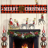 Merry Christmas Banner Christmas Eve Signs Huge Banner Decorations Giant Happy New Years Supplies Fence Yard Sign Indoor Outdoor Decorations Photo Backdrop 6 Feet Letjolt