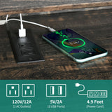 YITAHOME LED Farmhouse TV Stand for 75 Inch w/Outlets, Modern Entertainment Center with Glass Doors and Adjustable Storage Shelves, Media Console TV Cabinet for for Living Room, Dark Rustic Oak YITAHOME