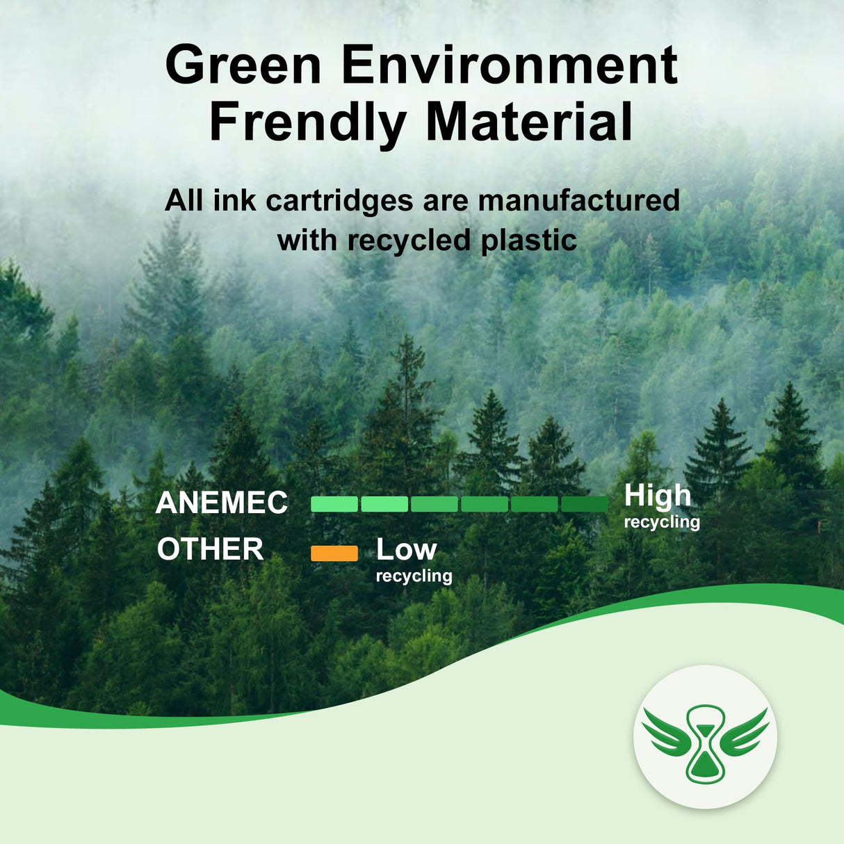 LC401XL Ink Cartridges for Brother Printer High Yield Replacement for Brother LC401 XL Ink Cartridges Work with Brother MFC-J1010DW MFC-J1012DW MFC-J1170DW Printer (4 Pack，Black Cyan Magenta Yellow) Anemec