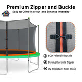 Jump Tastic Trampoline 12Ft Trampoline Net Replacement, Round Safty UV-Resistant Weather-Resitant Breathable Durable Trampoline Net Replacement Enclosures(Not Include Poles) Jump Tastic Trampoline