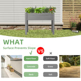 40x20x31 inch Raised Garden Bed with Legs, Elevated Wooden Planter Box for Outdoor Plants Flowers Fruits Vegetable Herb Growing Mederla