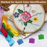 200 PCS Embroidery Floss Bobbins, Plastic Embroidery Floss Organizer, White Sewing Machine Bobbin for Cross Stitch, Thread Holder Sewing Storage for Sewing Thread, Needlework Supplies Okxiri