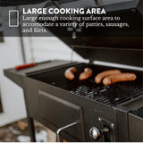 Gas One Charcoal Grill – 24-inch BBQ Charcoal Grill – Charcoal Smoker with Multiple Tier Heat Control – Outdoor Grill for Camping, Picnic, Patio, Backyard Barbecue, Outdoor Cooking Gas One