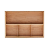 pandapark Wood Organizer Tray,Black Walnut,Desk & Drawer Storage Box (Maple Master) pandapark