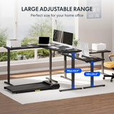 FLEXISPOT L Shaped Standing Desk, 63 x 47 Inch Electric Height Adjustable Corner Desk, Sit Stand Computer Workstation, Preset Controller, Home Office, Black Frame with Black Top FLEXISPOT