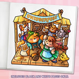 Cozy Europe: Cute Coloring Book for Adults and Teens with Charming Characters and Delightful European Scenes for Relaxation (Cozy Coloring Books) WoodArtSupply