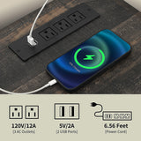 YITAHOME TV Stands with Power Outlets for 70/65 Inch Television, Modern Farmhouse Entertainment Center TV Media Console with Barn Sliding Doors & Adjustable Shelf for Living Room, Dark Rustic Oak YITAHOME