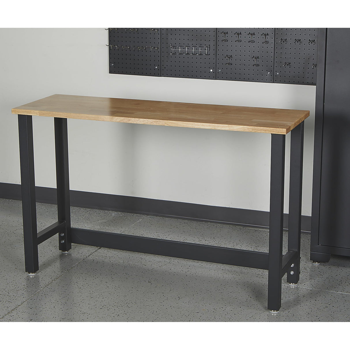 Strongway Steel Garage Storage System with Drawers, Pegboard, Shelves, Tabletop, 2 Rolling Cabinets, 81.5in. x 75.7in. Strongway