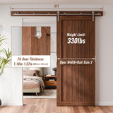 TOIMIOTOIM 5FT Stainless Steel Sliding Barn Door Hardware Kit,Slide Smoothly Quietly,Easy Install,Heavy Duty Sturdy Barn Door Track for 30" Single Wood Door TOIMIOTOIM