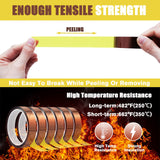 MEBMIK 6 Rolls 20mm x33m (108ft) High Temperature Heat Resistant Tape Heat Transfer Tape for Heat Sublimation Press No Residue and Heat Transfer Vinyl MEBMIK