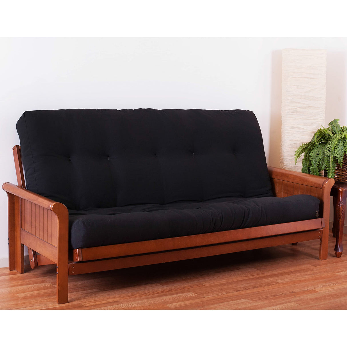 Blazing Needles Renewal 8" Twill Futon Mattress, Full, Black Blazing Needles