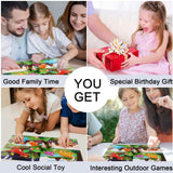 Puzzles for Kids Ages 4-6 Magnetic Jigsaw Puzzles Folding Book for Toddlers, Dinosaur Puzzles 4 in A Books Magnetic Toddler Puzzles Travel and Learning Toys Birthday Gifts for 3-8 Boys and Girls AEAHALY