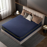 Schow Life Gel-Infused Memory Foam 14 Inch Mattress King Size,Medium Soft with Removable Washble Cover Cooling Gel Bed in a Box,CertiPUR-US Certified,80"X76"X14" Navy Blue Schow Life