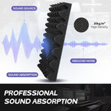 12 Pack Acoustic Panels 16" x 12" x 2", Sound Proof Foam Panels for Wall, High Density Fire Resistant Egg Crate Foam, Noise Dampening Sound Absorbing Soundproof Board for Music Home Studio Starfavor