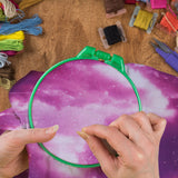 Macarrie 6 Pieces Aida Cloth 14 Count Embroidery Fabric 11.81 x 17.72 Inch Cross Aida Sky Printed Patterns Cross Cloth Embroidery for DIY Art Craft Handwork Macarrie