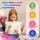 Pinwheel Crafts Beginner Sewing Kit for Kids Ages 5 6 7 8-12+ - Make Your Own Unicorn Purse Kids Sewing Kit - Play & Learn to Sew Craft Box, Girls & Boys Birthday Gifts Pinwheel Crafts