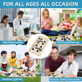 moopok Fast Sling Puck Game,Wooden Hockey Game.Desktop Battle 2in1 Super table Winner game,Adults and Kids Family Friend Funny Slingshot Game toys.Foosball Winner Board Game(Large) moopok