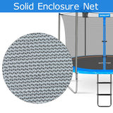 12 FT Trampoline Replacement Safety Enclosure Net for 6 Straight Poles Round Frame Trampolines, Breathable and Weather-Resistant with Adjustable Straps(NET ONLY) Zoomster