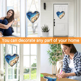 Ginfonr Diamond Painting Kits Hanging Pendant, Beach Diamond Art Kits for Adults, Special Shaped Rhinestone Mother's Day Gift Diamond Art, Double Sided Summer Decor for Garden Window (8 x 8inch) Ginfonr