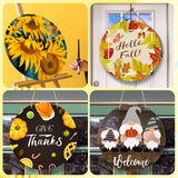 Round Wood Circles for Crafts Round Wood Cutouts Unfinished Round Wood Discs for Door Hanger Design Wood Burning (1, 24 Inch) Jetec