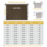 Shade&Beyond Outdoor Roller Shades 8' W x 8' H Patio Roll Up Blinds 220GSM Shade Cloth Roll for Porch Gazebo Pergola Balcony Backyard, Spliced of Two Sections, Mocha Shade&Beyond