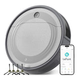 Lefant M310 Robot Vacuum Cleaner,4500Pa Strong Suction, Slim Design, Quiet, PreciSense Obstacle Avoidance, WiFi/App/Voice Control, 160-Min Runtime, Self-Charging, for Pet Hair and Hard Floors, Gray Lefant