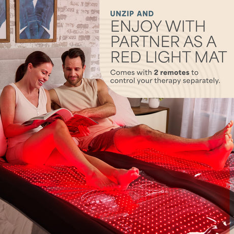 Lifepro Infrared Red Light Therapy for Body Blanket - Lessens Pain, and Enhances Recovery- Whole Body Care Mat with 3 Modes - Uses 660nm & 850nm Wavelengths LifePro