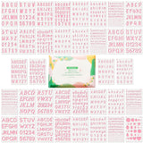 Midenco Reusable Small Letter Stencils for Painting, 36 Pcs (1/4, 1/2, 3/4, 1, 5/4 in.) Plastic Templates with Number & Alphabet - DIY Crafts Midenco
