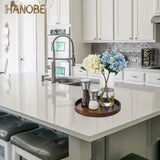 Hanobe Decorative Coffee Table Tray: Brown Wood Tray Round Rustic Wooden Trays Circle Farmhouse Centerpiece Candle Holder for Home Decor Ottoman Counter Display Living Room Organizer 12" Hanobe