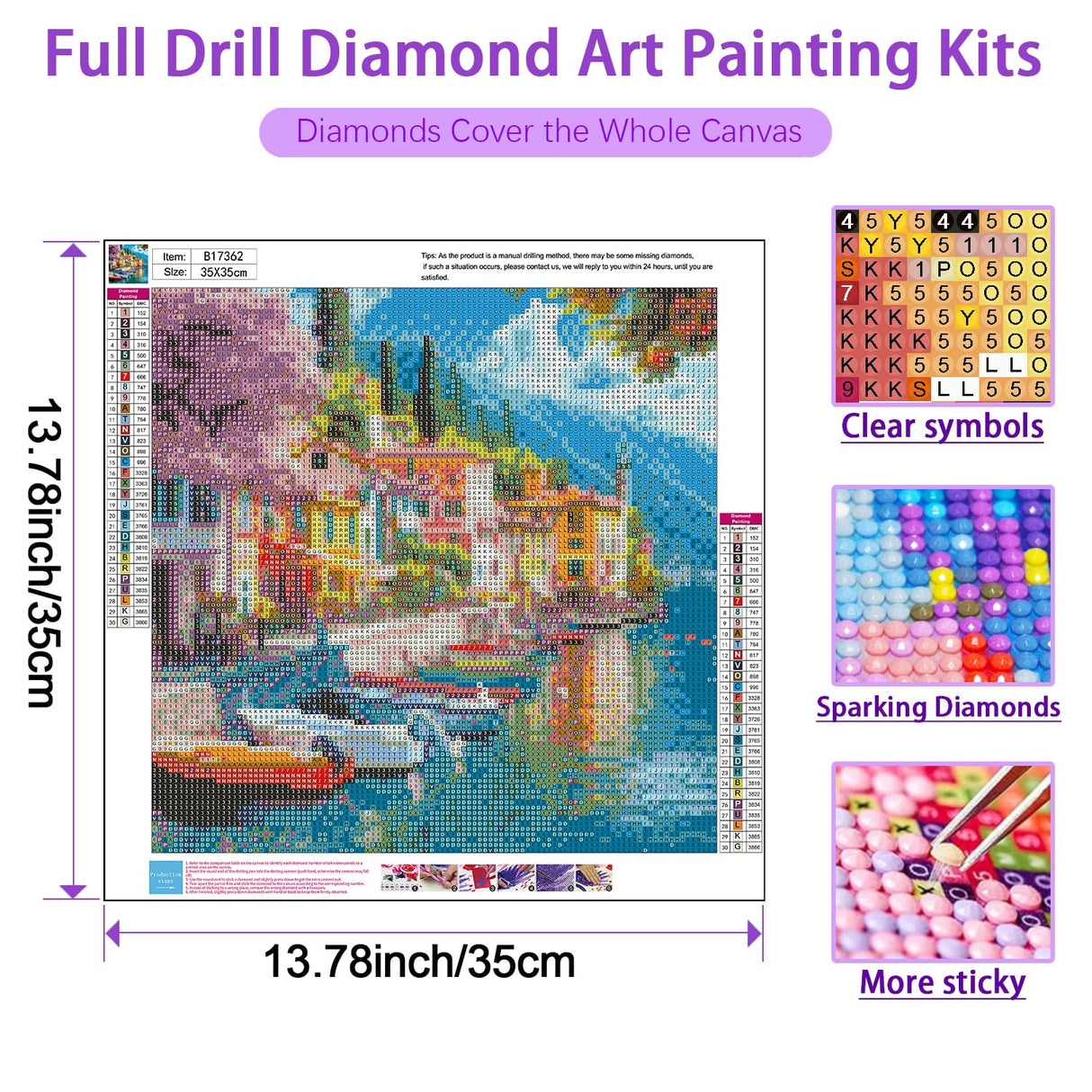 JXDXDJ Landscape 5D Diamond Painting Kits for Beginners,DIY Tree Diamond Art Kits for Adults Round Diamond Dots for Adults,5D Full Drill Painting Kit Art and Crafts,Home Wall Decor 13.78X 13.78 Inch JXDXDJ