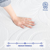 Olee Sleep Full Mattress, 10 Inch Gel Memory Foam Mattress, Gel Infused for Comfort and Pressure Relief, CertiPUR-US Certified, Bed-in-a-Box, Medium Firm, Grey, Full Size Olee Sleep
