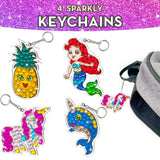 BRYTE Diamond Painting Kits for Kids - Unicorn & Mermaid Crafts with Storage Case, Jewelry, Keychains, Stickers & More - Diamond Art Kits for Kids BRYTE