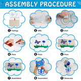 Kids Crafts for Ages 6-14, 2 Pack Montessori Bird House/Foil/Wind Chime/Stickers, Genius Designer DIY Birdhouse Wooden Art Set, Idea Birthday for Girl Boy Children 6 7 8 9 10 Year Old Jamboa