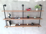 HDDFER Floating Shelves for Wall Bookshelf Industrial Pipe Shelving Shelves Natural Wood Planks 60 inch Rustic Wall Shelves Hanging Bookshelves Farmhouse Kitchen Shelving HDDFER