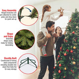 National Tree Company Pre-Lit Artificial Full Christmas Tree, Blue, North Valley Spruce, White Lights, Includes Stand, 7.5 Feet National Tree Company