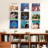 upsimples 6 Pack Clear Acrylic Shelves, 12" Nursery Bookshelves for Wall, Floating Bookshelf for Kids Baby, Vinyl Display, Record Holder, Magazine Rack, Picture Ledge Shelf upsimples