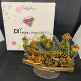 Poetrydraw Diamond Art Ornament Desktop Kit Christmas Train, Stand Up Acrylic Diamonds Painting Ornament Kit for Adults, DIY Special Diamond Gem Craft Table Tops Placement Board Kit WoodArtSupply